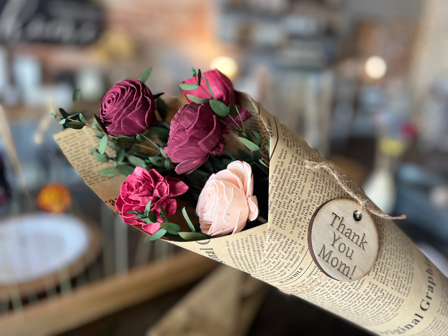Wooden Flower Bouquet
