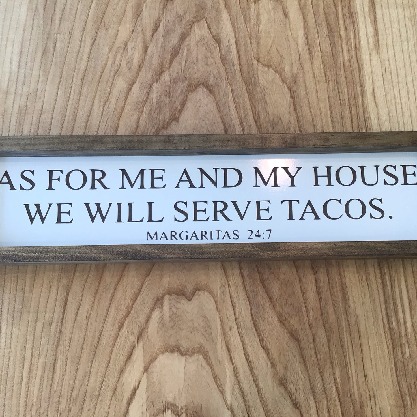 Will Eat Tacos Wood Sign | Funny Food Decor