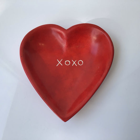 Heart Dish with Saying